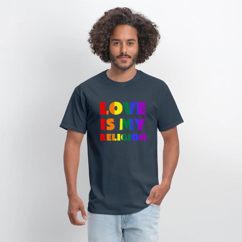 Love Is My Religion LGBTQIA Rainbow Flag Gay Pride