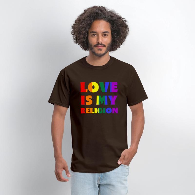Love Is My Religion LGBTQIA Rainbow Flag Gay Pride