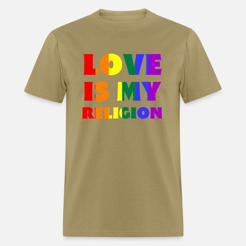 Love Is My Religion LGBTQIA Rainbow Flag Gay Pride