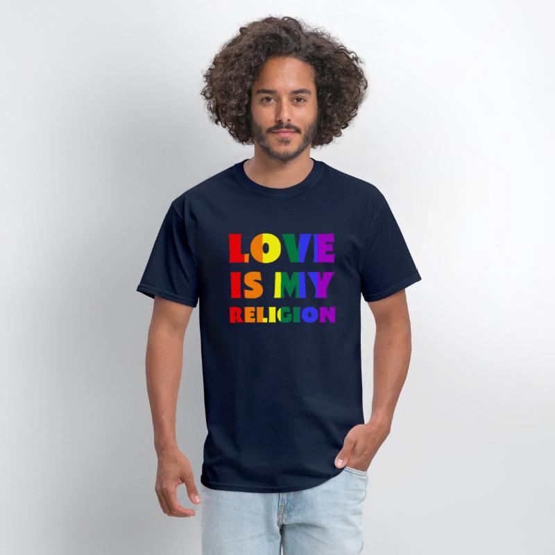 Love Is My Religion LGBTQIA Rainbow Flag Gay Pride