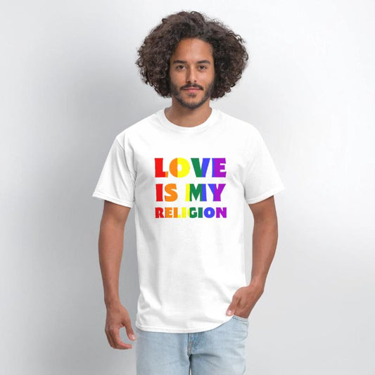 Love Is My Religion LGBTQIA Rainbow Flag Gay Pride