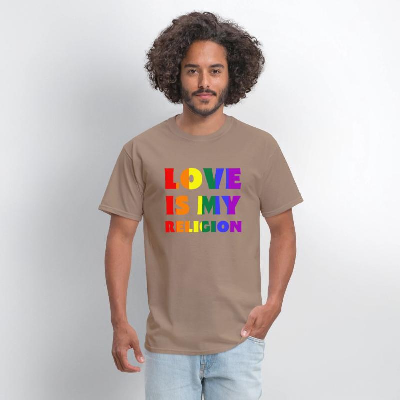 Love Is My Religion LGBTQIA Rainbow Flag Gay Pride