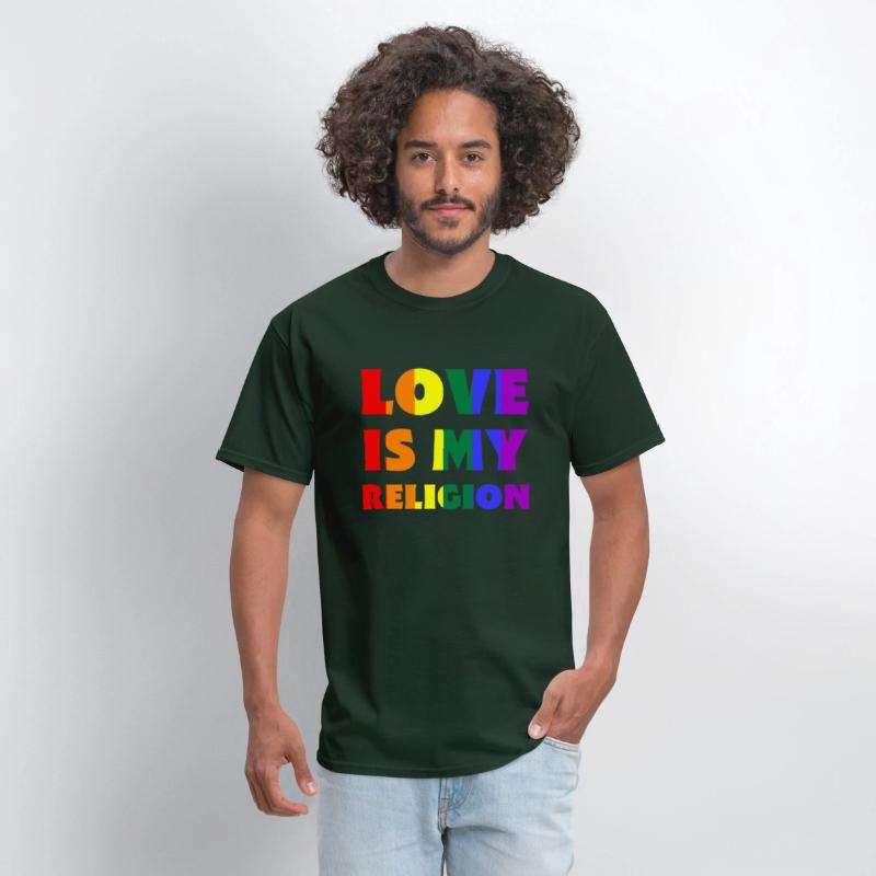Love Is My Religion LGBTQIA Rainbow Flag Gay Pride