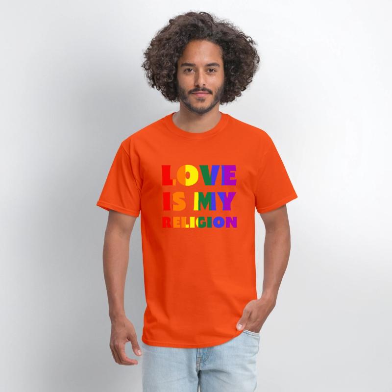 Love Is My Religion LGBTQIA Rainbow Flag Gay Pride