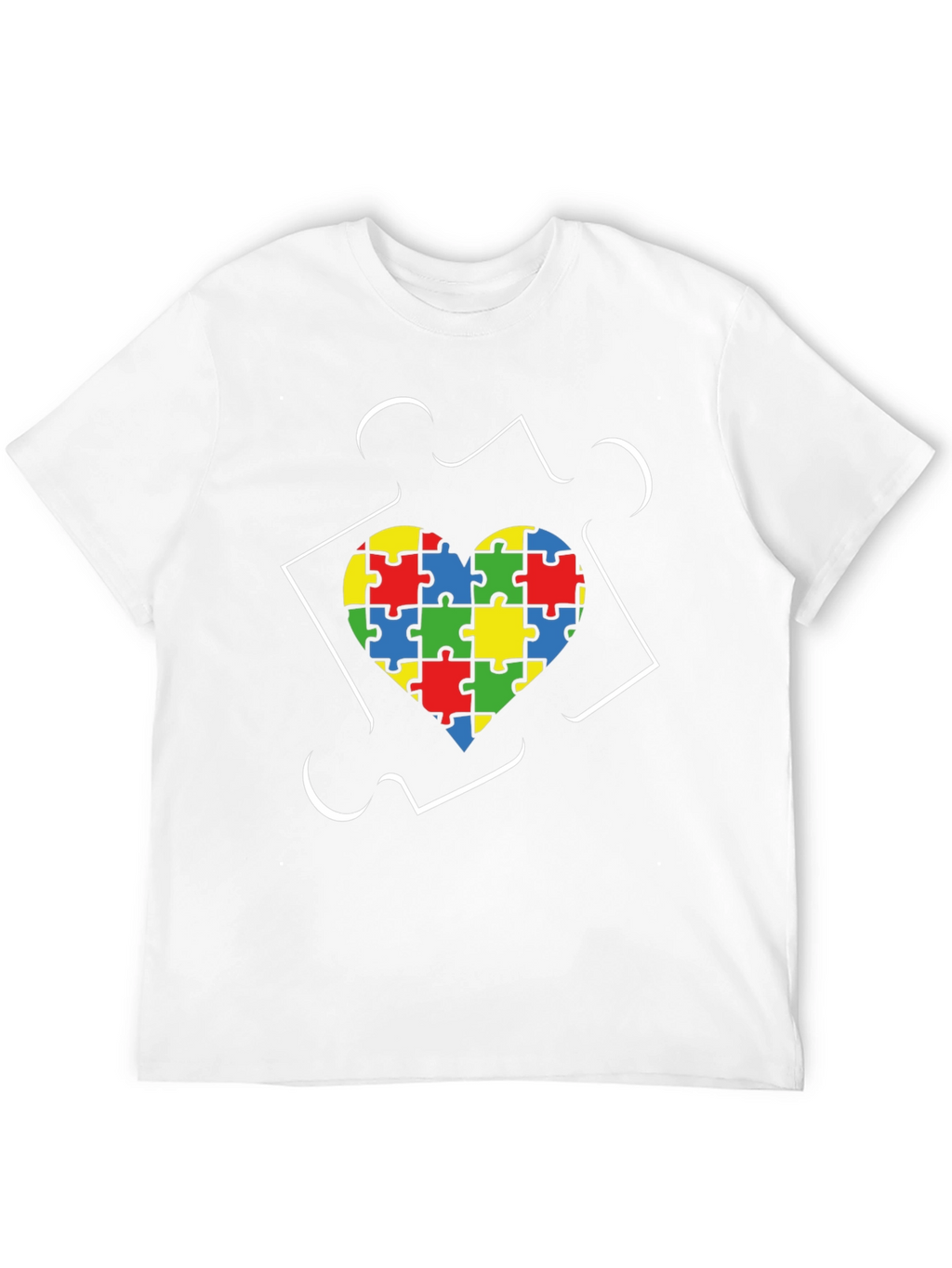 Autism Awareness Heart Puzzle T-Shirt