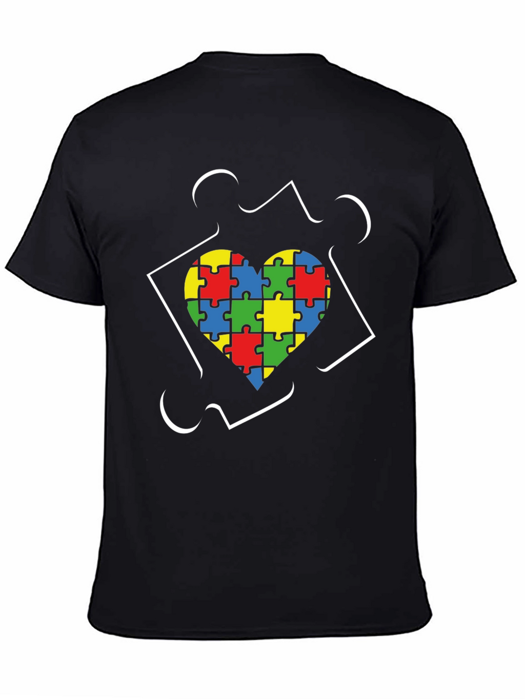 Autism Awareness Heart Puzzle T-Shirt