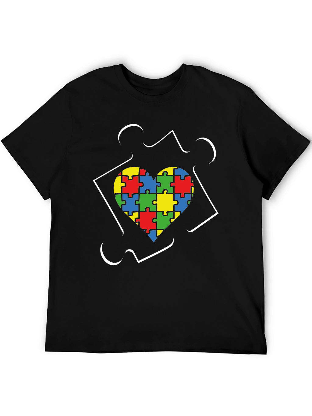 Autism Awareness Heart Puzzle T-Shirt