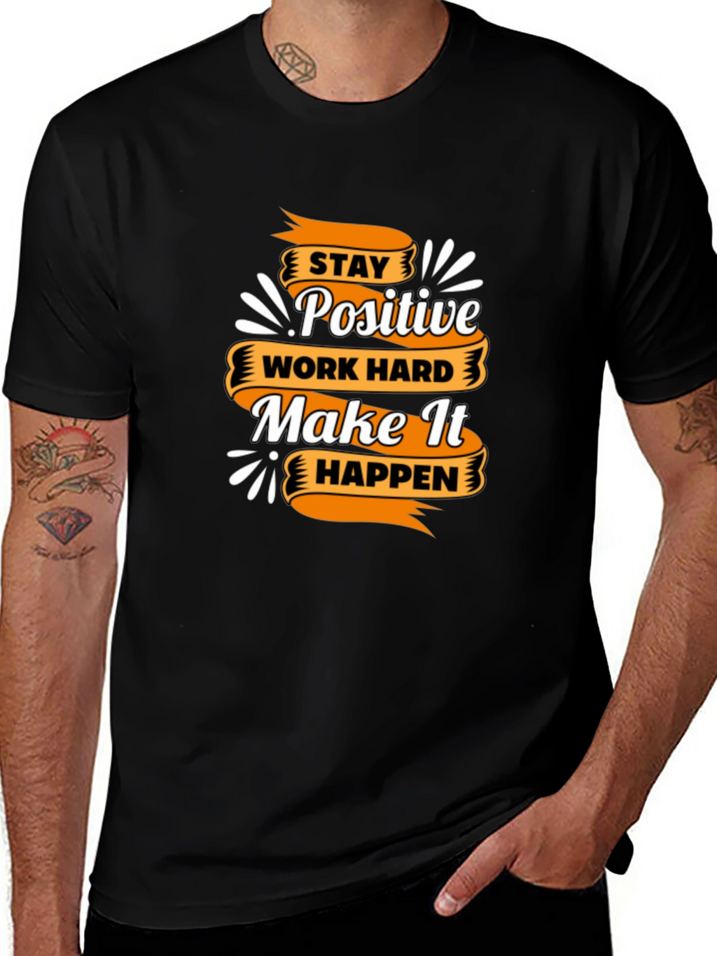 Motivational T-Shirt - Stay Positive