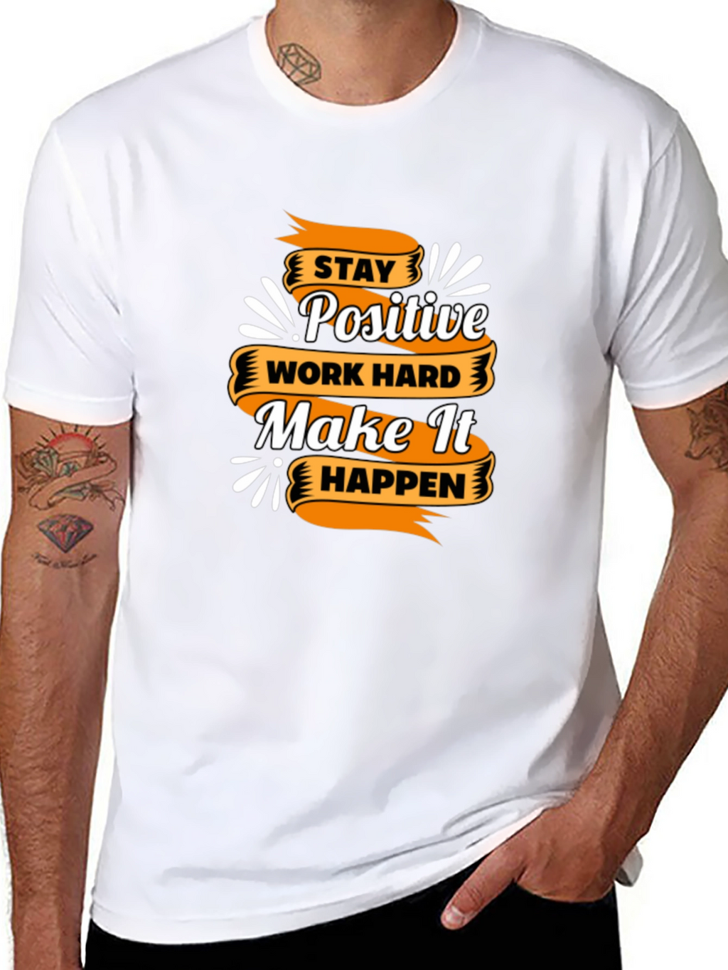 Motivational T-Shirt - Stay Positive