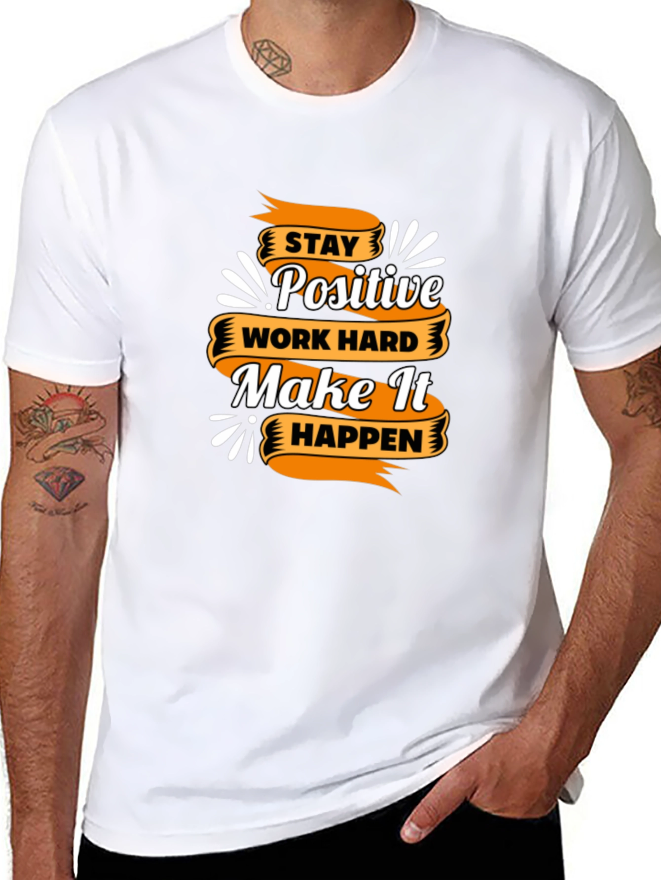 Motivational T-Shirt - Stay Positive