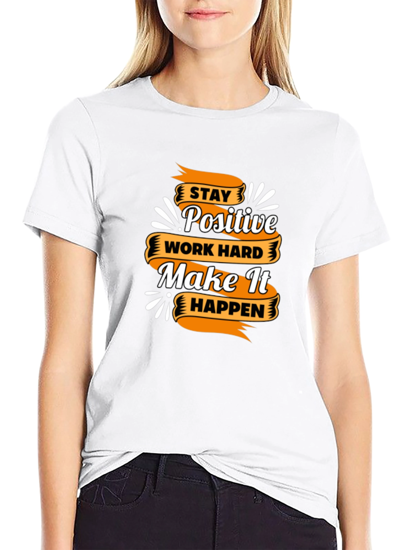 Motivational T-Shirt - Stay Positive