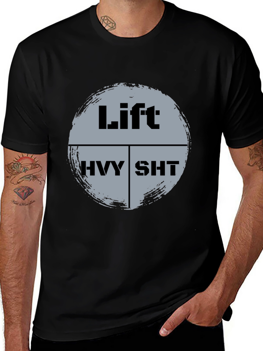 Lift Heavy SHT Black T-Shirt