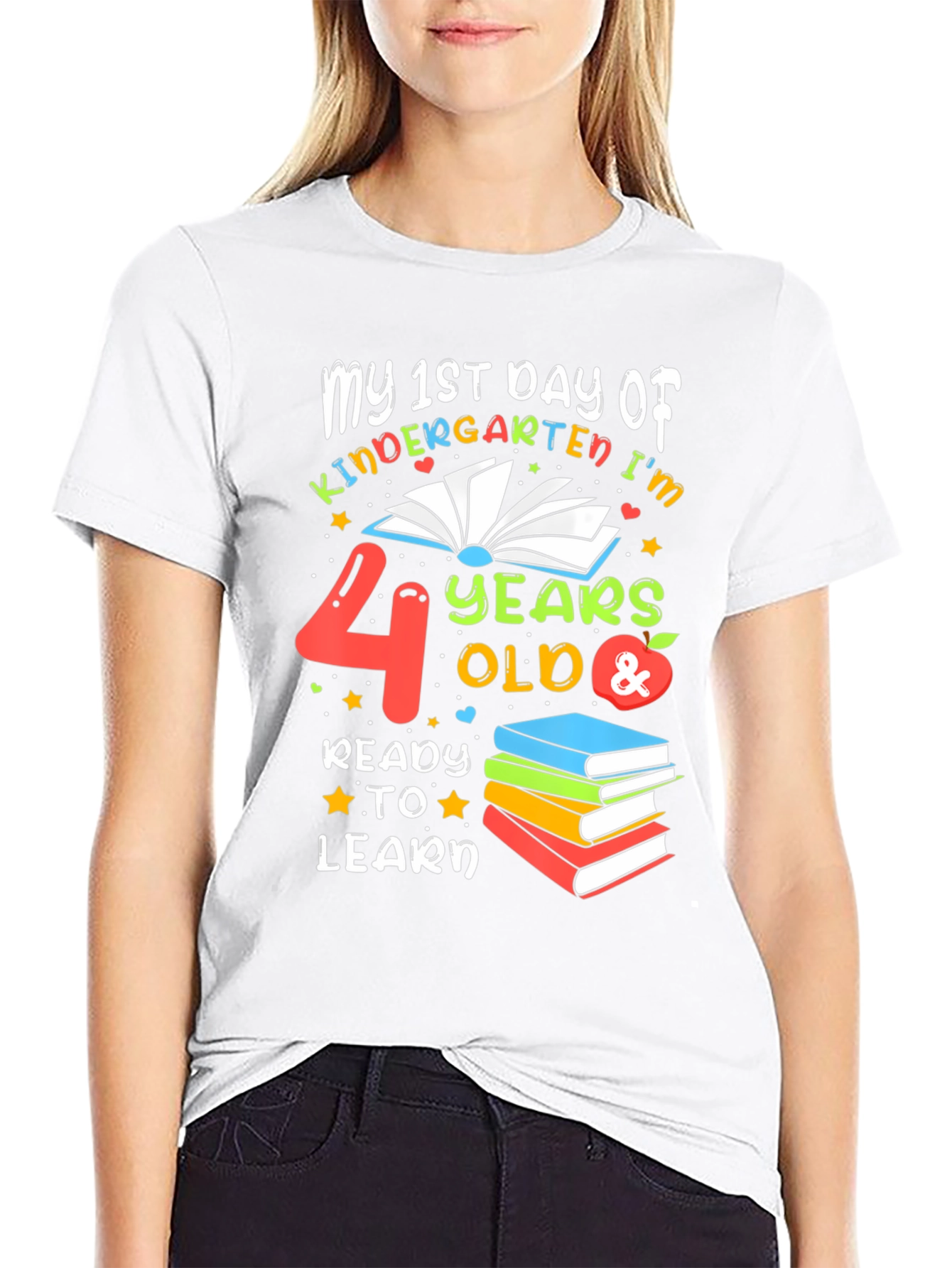 1st Day of Kindergarten T-Shirt - 4 Years Old