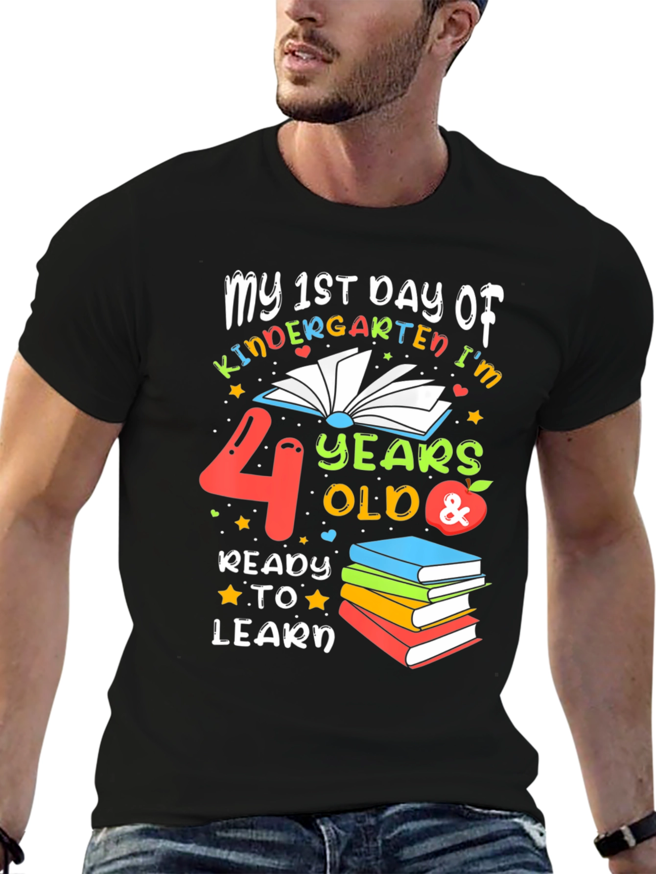1st Day of Kindergarten T-Shirt - 4 Years Old