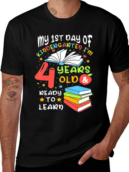 1st Day of Kindergarten T-Shirt - 4 Years Old