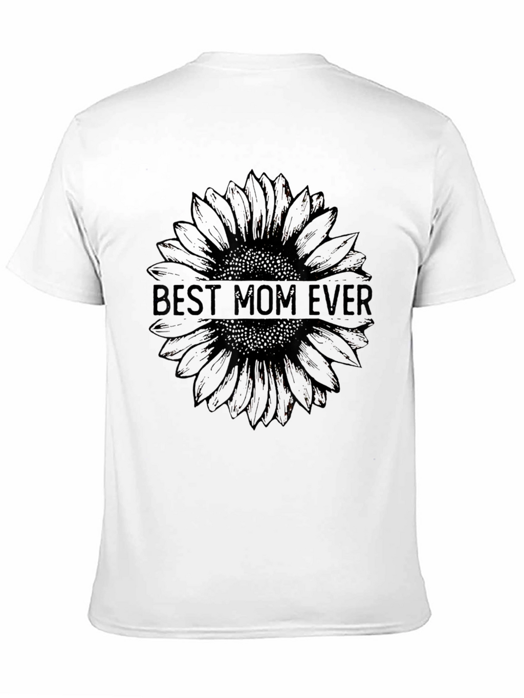 Best Mom Ever Sunflower Tee - Black