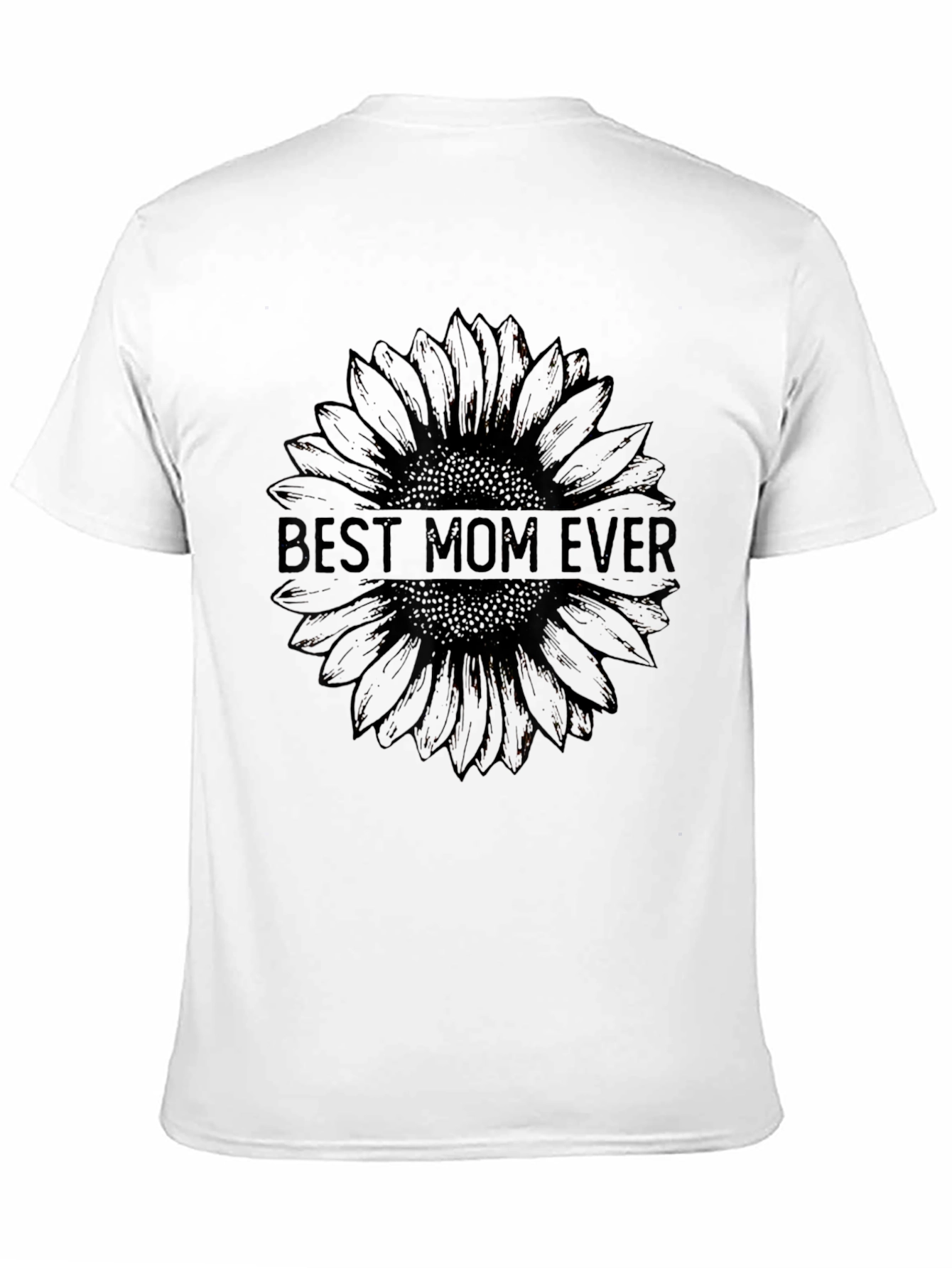 Best Mom Ever Sunflower Tee - Black