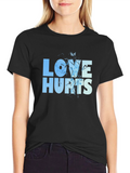 Love Hurts Graphic T-Shirt - Black