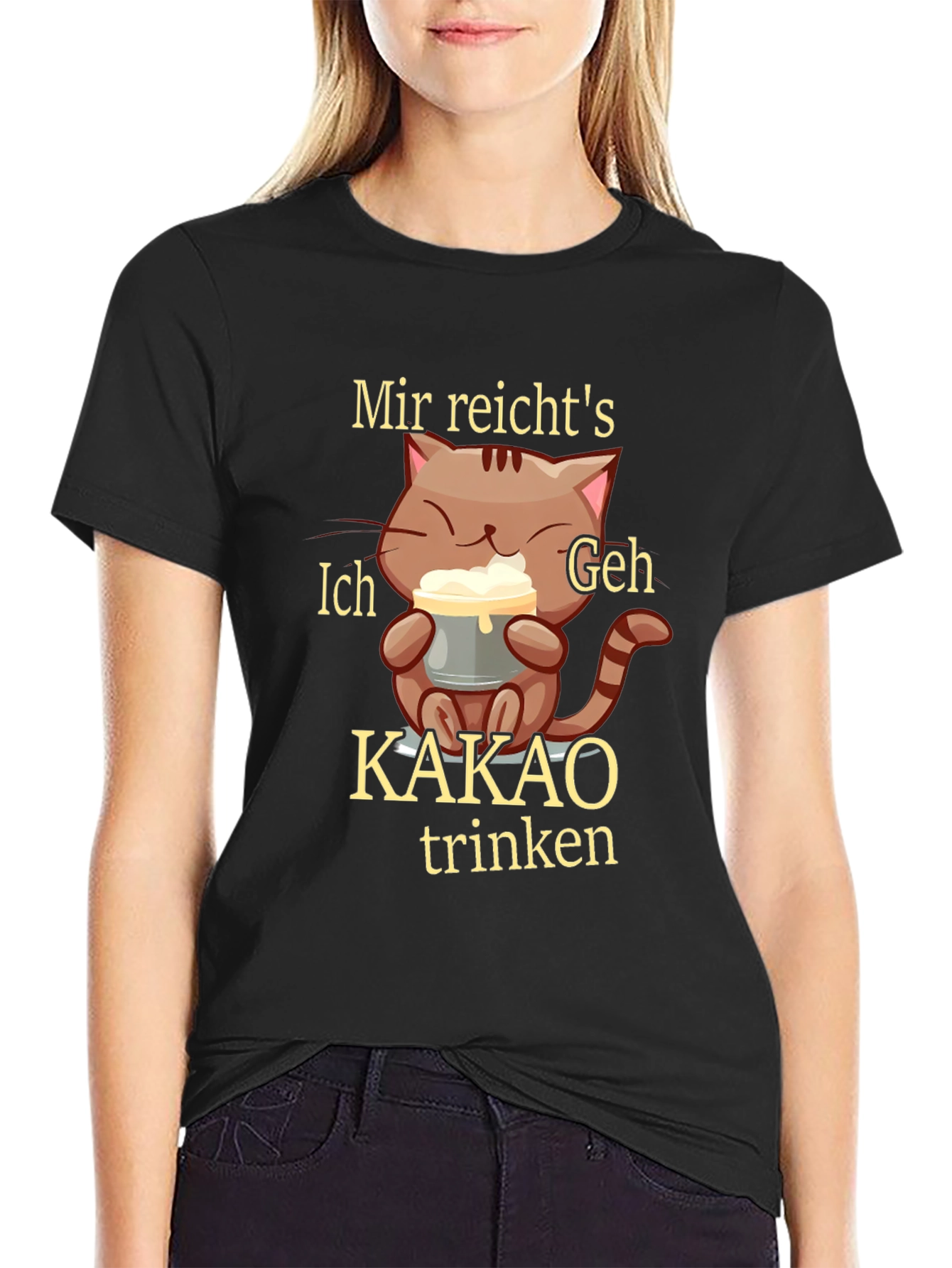 Funny Cat Kakao T-Shirt