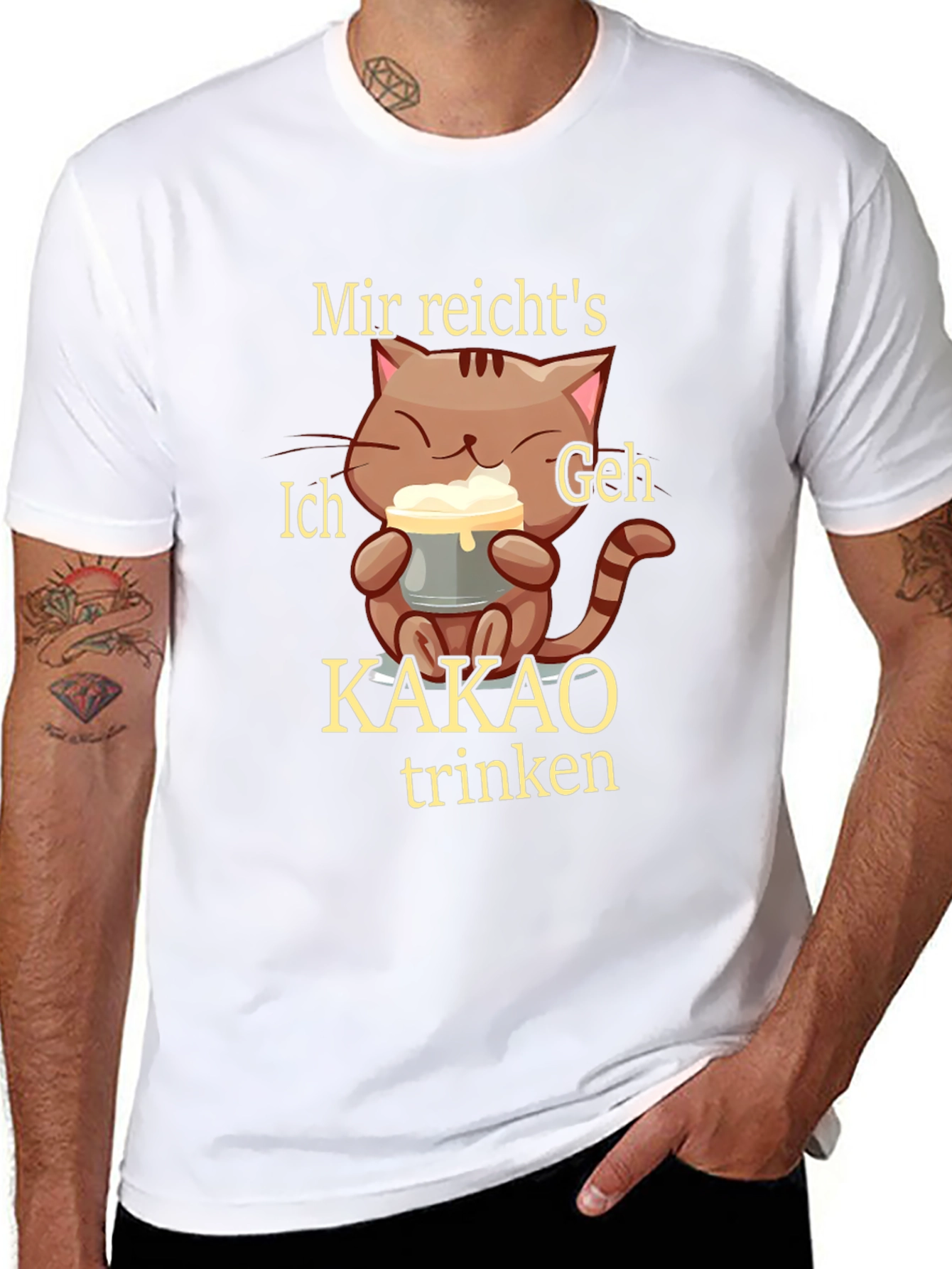 Funny Cat Kakao T-Shirt