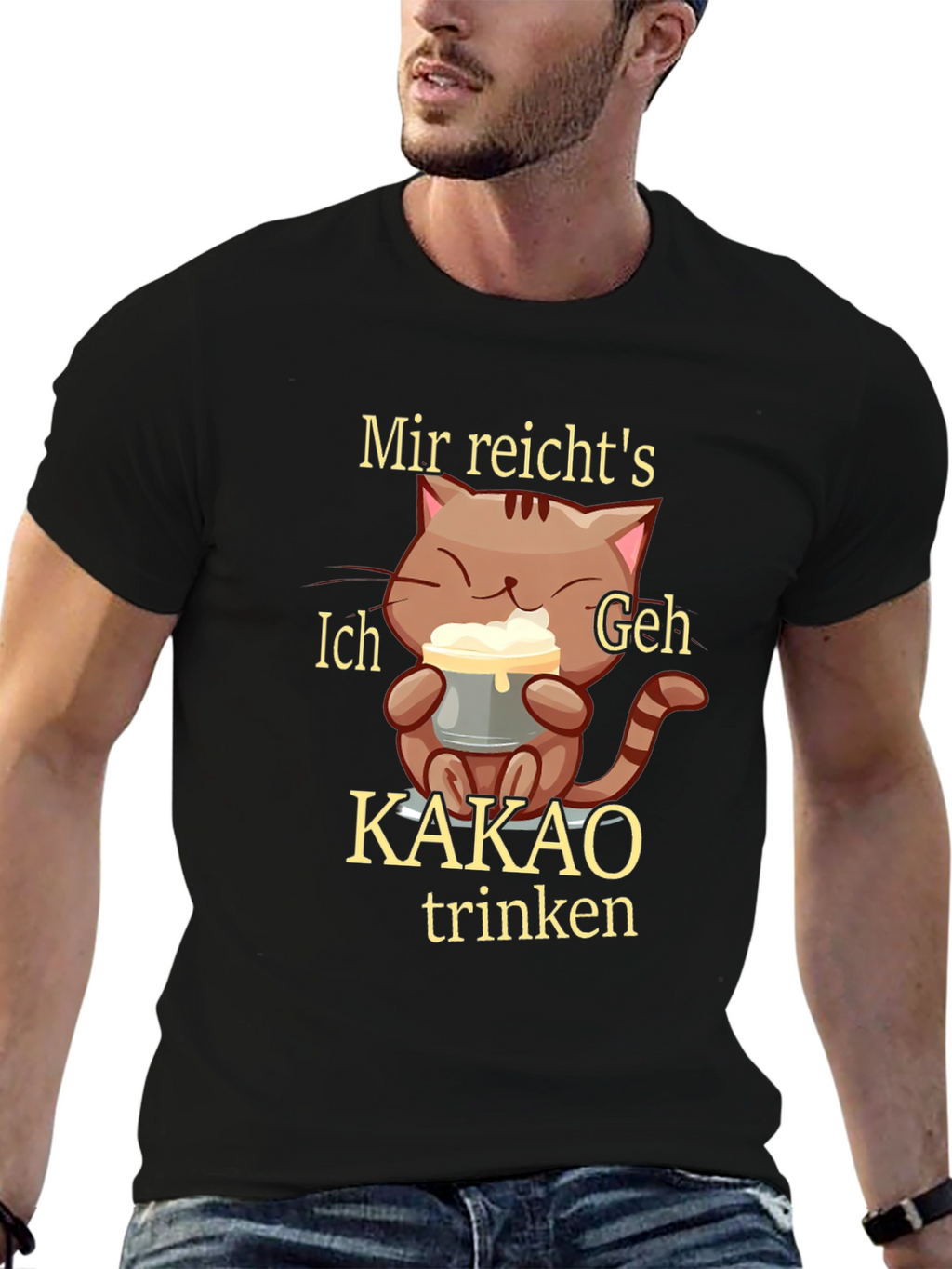 Funny Cat Kakao T-Shirt
