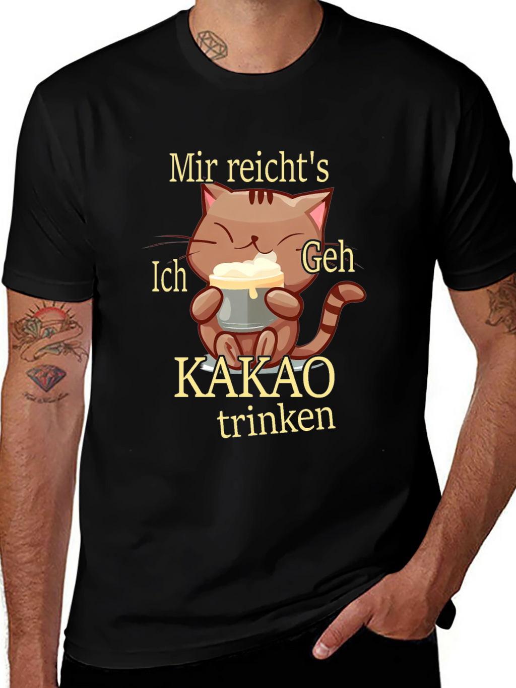 Funny Cat Kakao T-Shirt