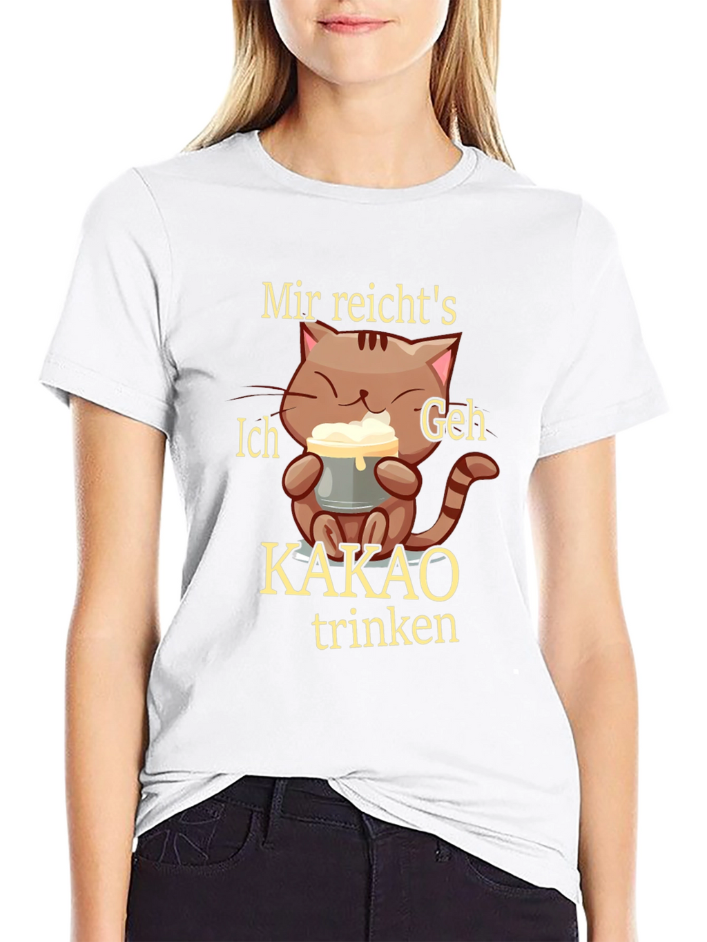 Funny Cat Kakao T-Shirt