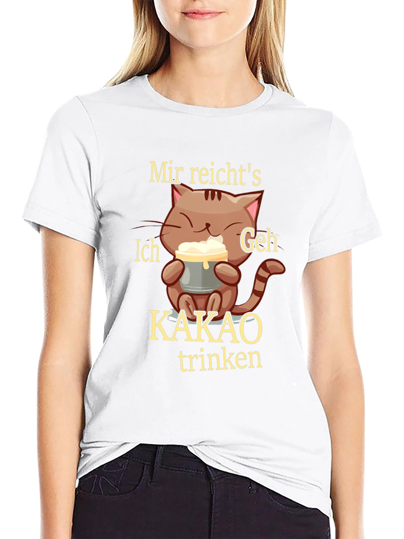 Funny Cat Kakao T-Shirt