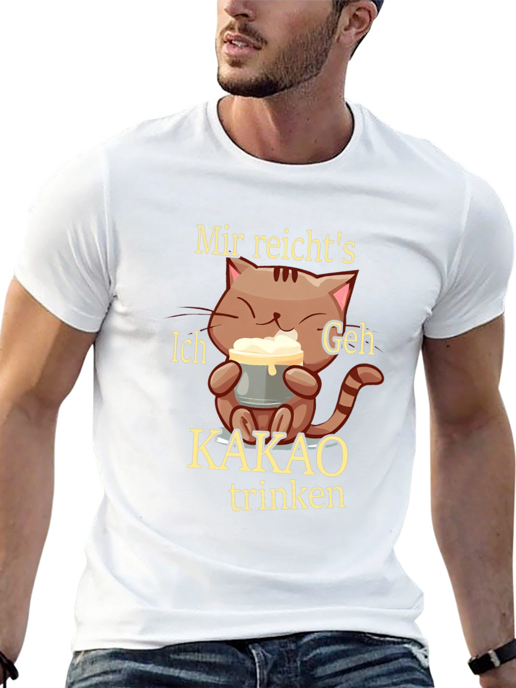 Funny Cat Kakao T-Shirt