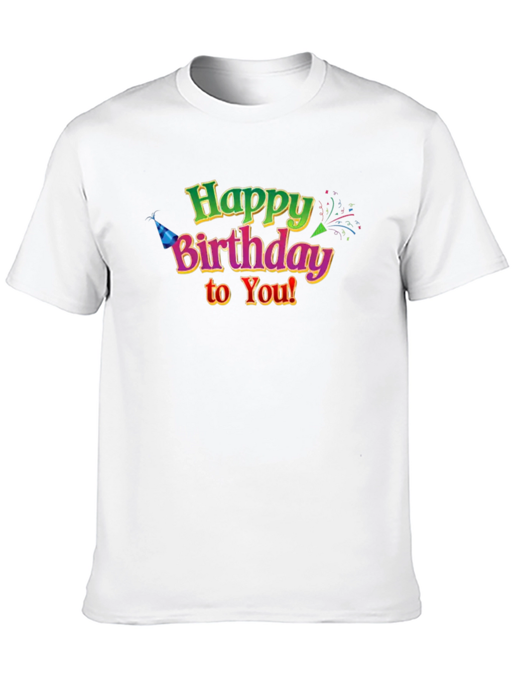 Happy Birthday Graphic T-Shirt - Black