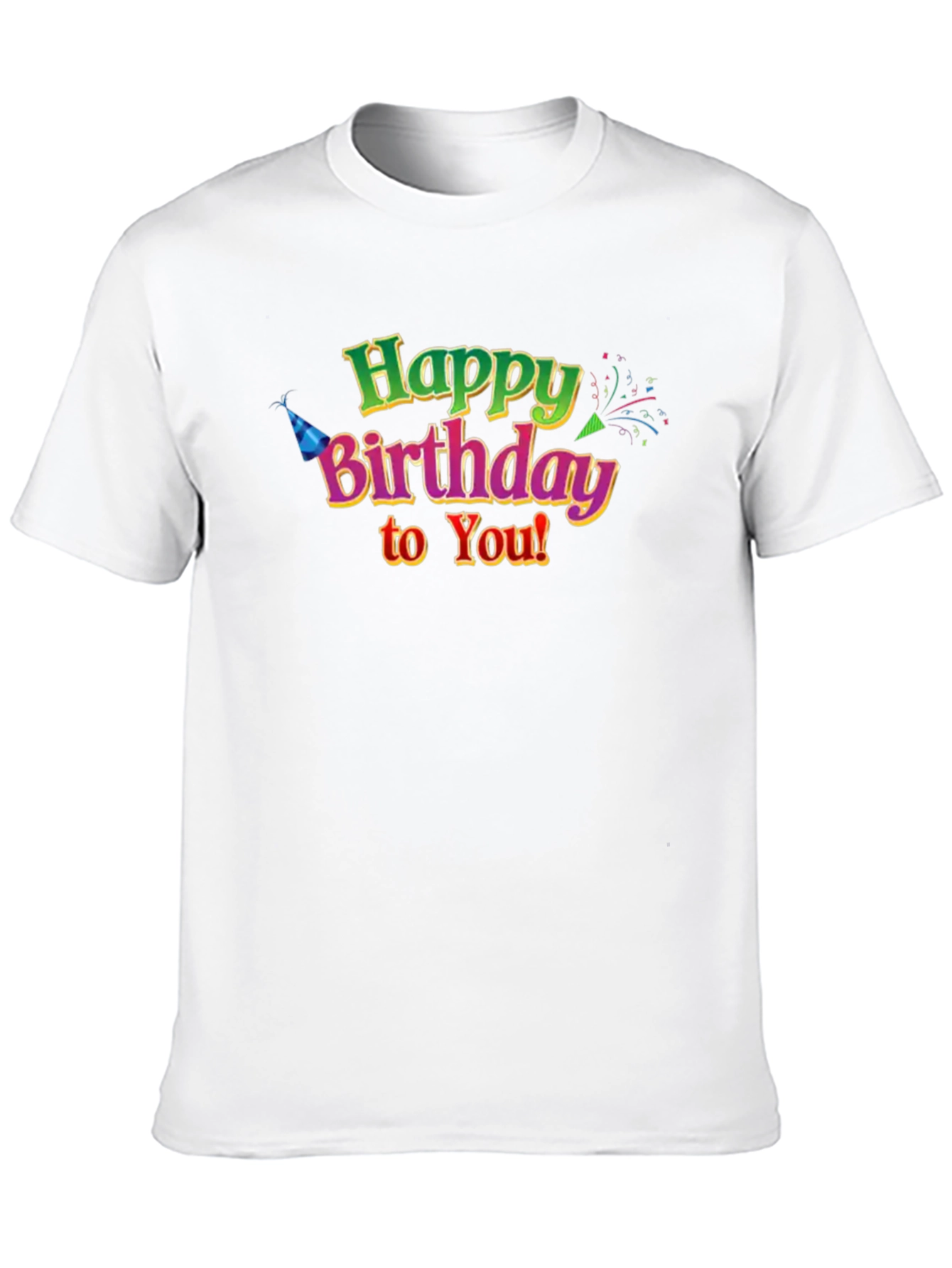 Happy Birthday Graphic T-Shirt - Black