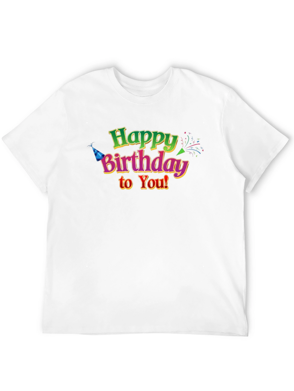 Happy Birthday Graphic T-Shirt - Black