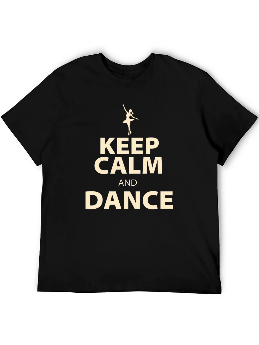 Keep Calm and Dance Black T-Shirt