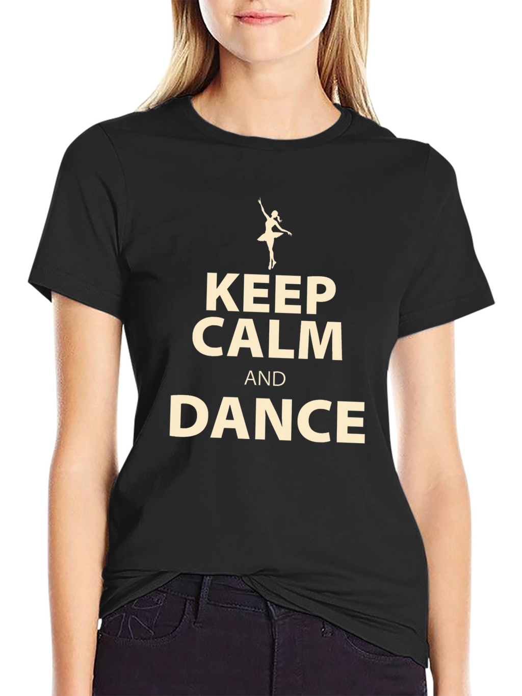 Keep Calm and Dance Black T-Shirt