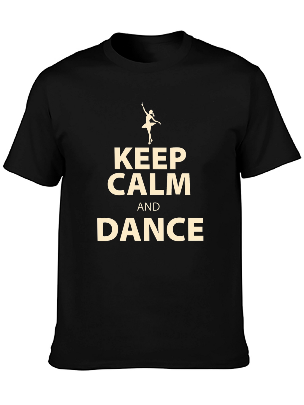 Keep Calm and Dance Black T-Shirt