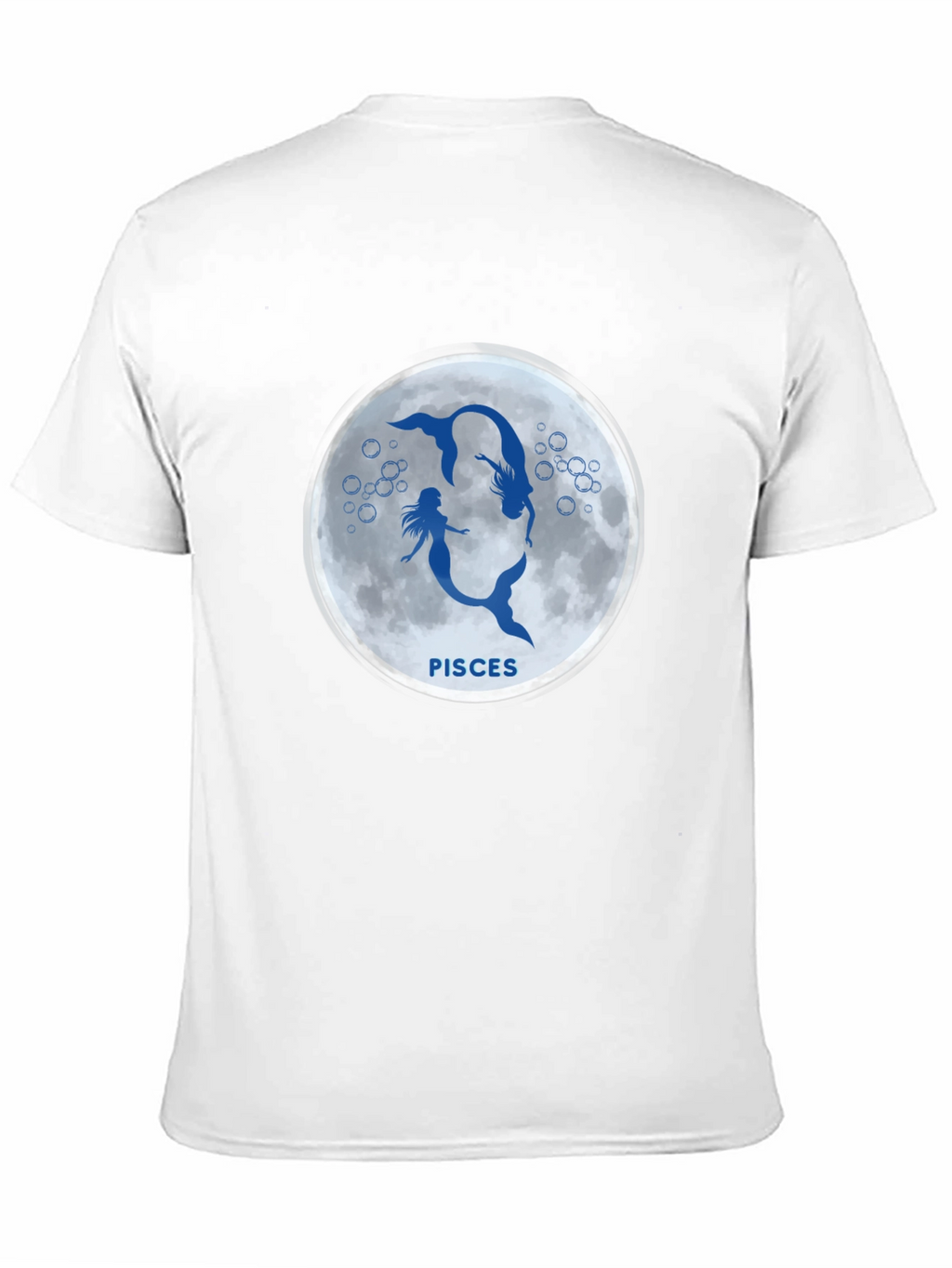 Pisces Mermaid Zodiac Black T-Shirt