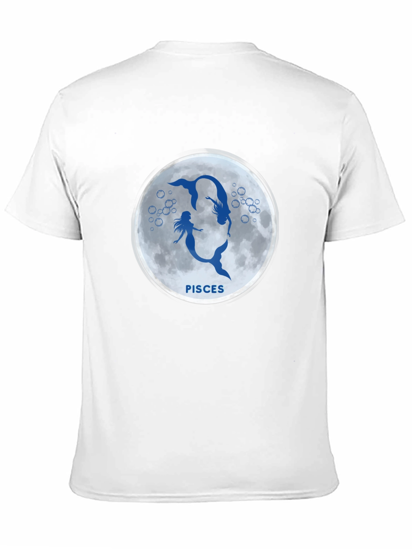 Pisces Mermaid Zodiac Black T-Shirt