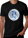 Pisces Mermaid Zodiac Black T-Shirt