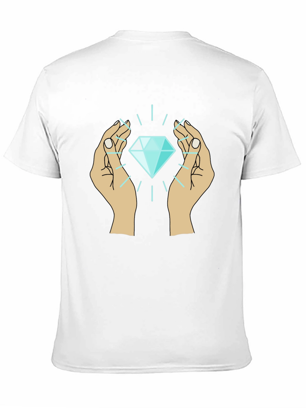 Diamond Hands Graphic Tee - Unique Design