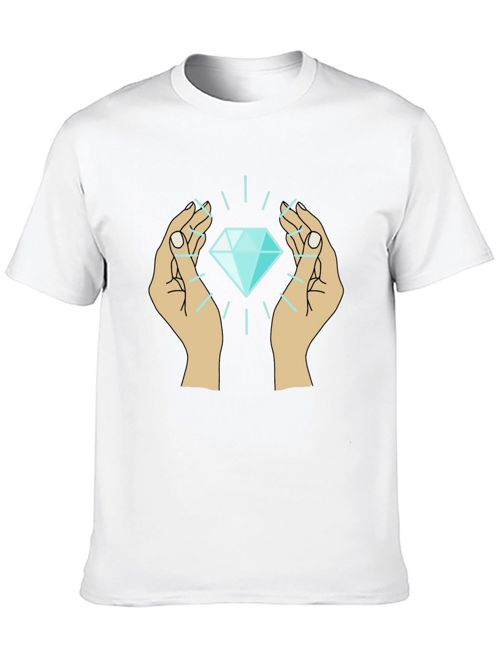 Diamond Hands Graphic Tee - Unique Design