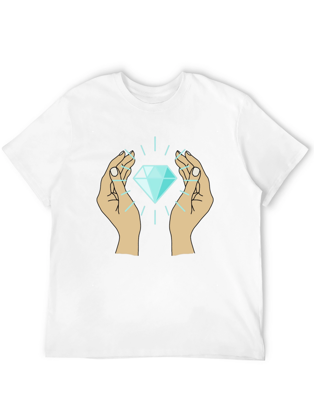 Diamond Hands Graphic Tee - Unique Design