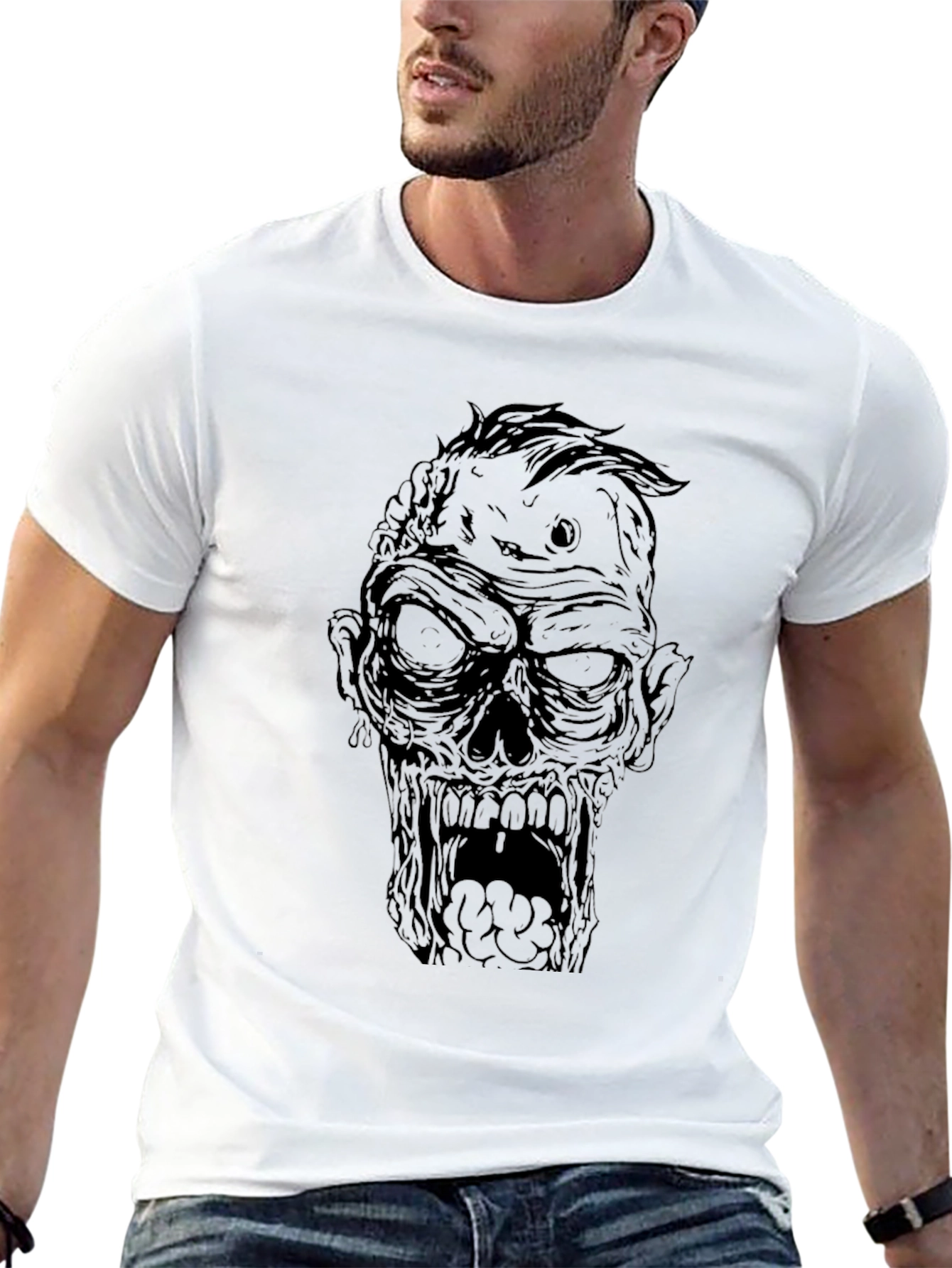 Zombie Graphic Black T-Shirt