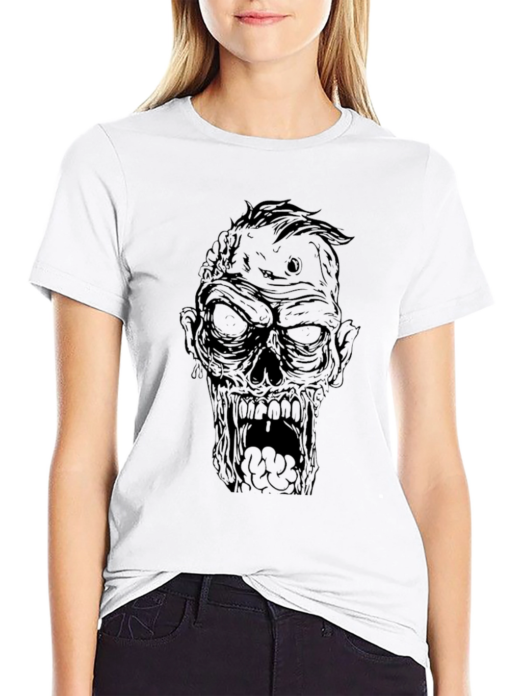 Zombie Graphic Black T-Shirt