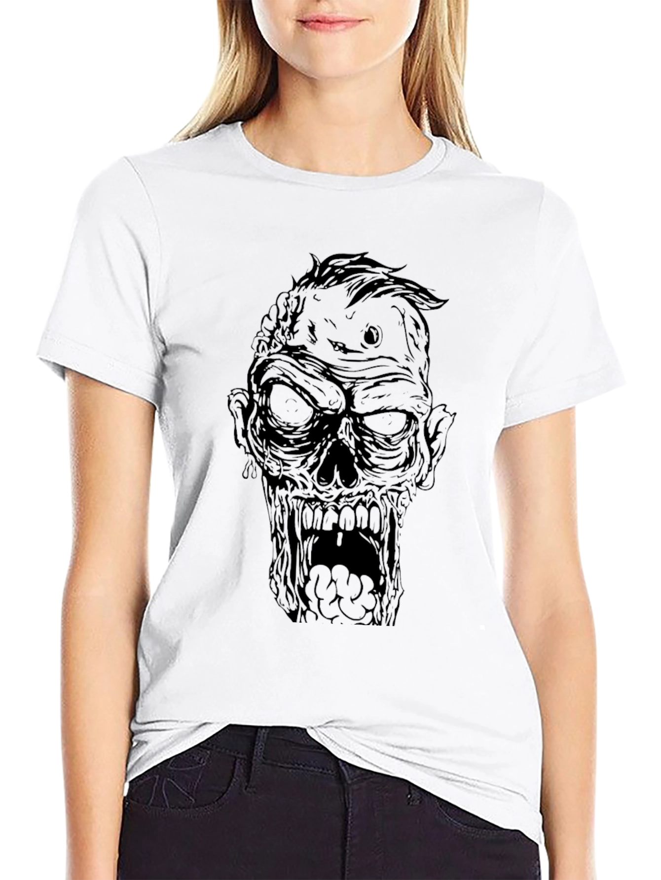 Zombie Graphic Black T-Shirt