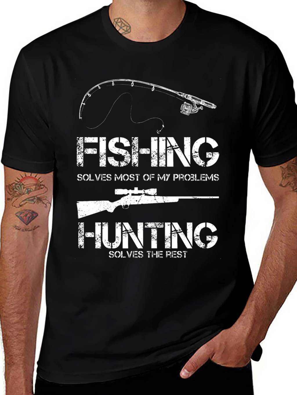 Fishing and Hunting Problem Solver T-Shirt