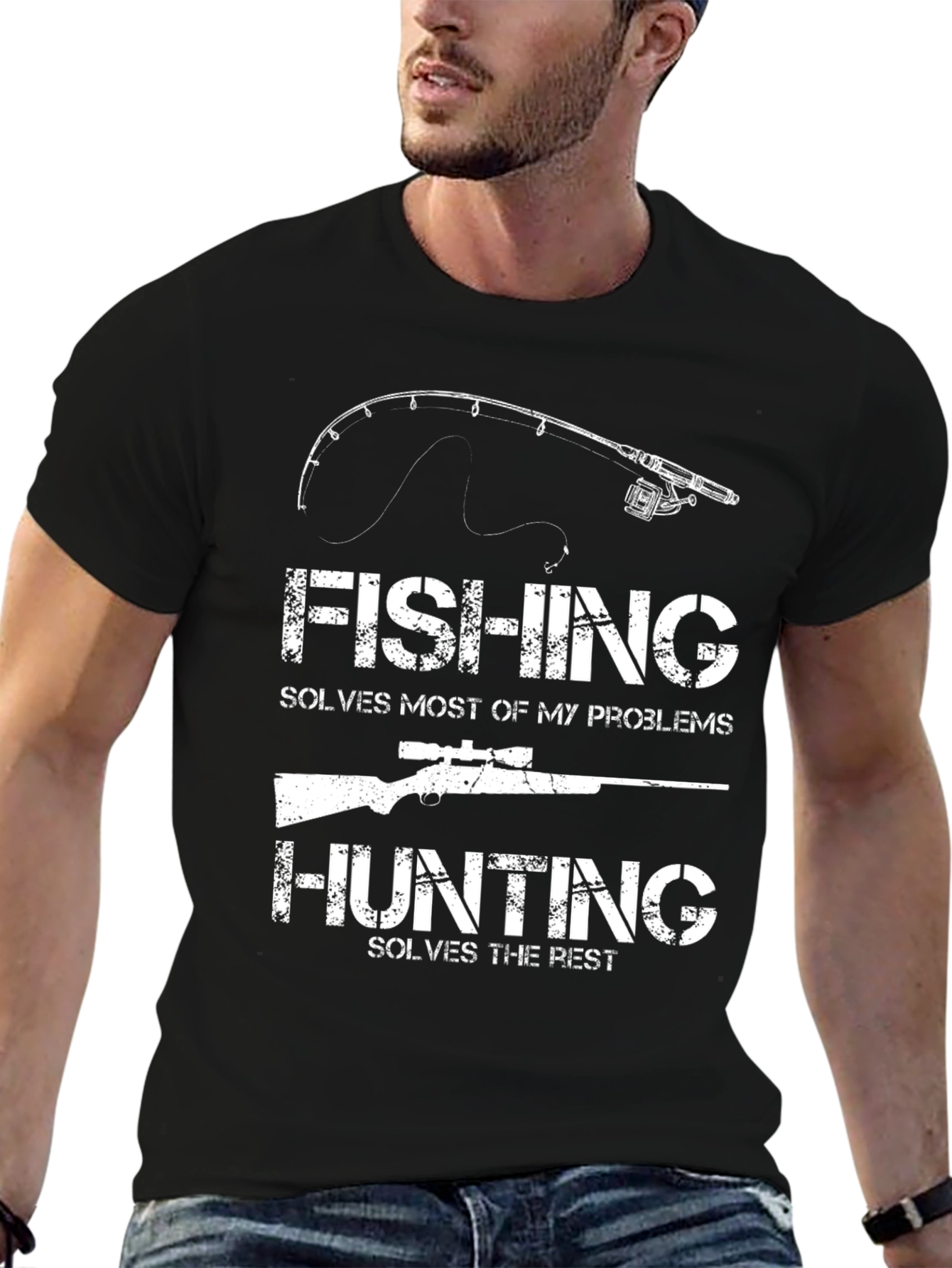 Fishing and Hunting Problem Solver T-Shirt