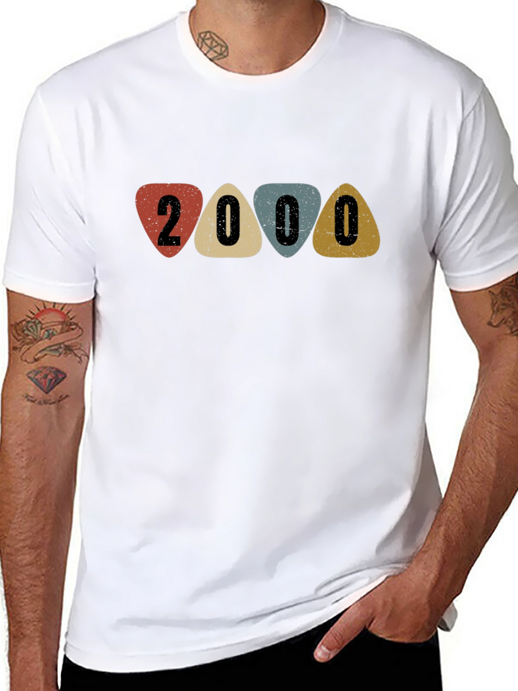 Retro 2000 Guitar Pick T-Shirt