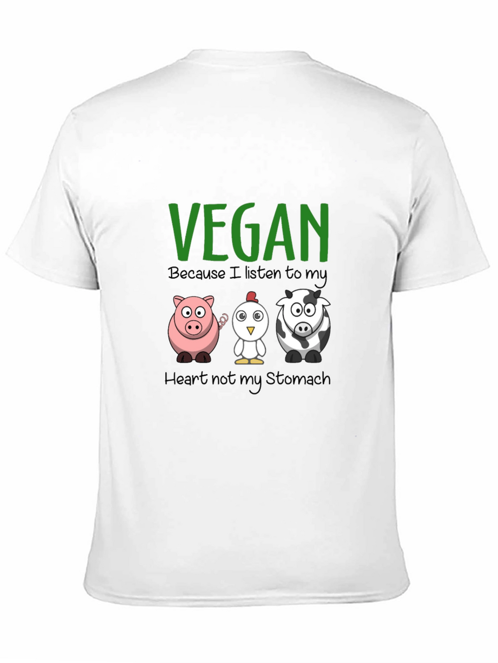 Vegan Heart Not Stomach T-Shirt