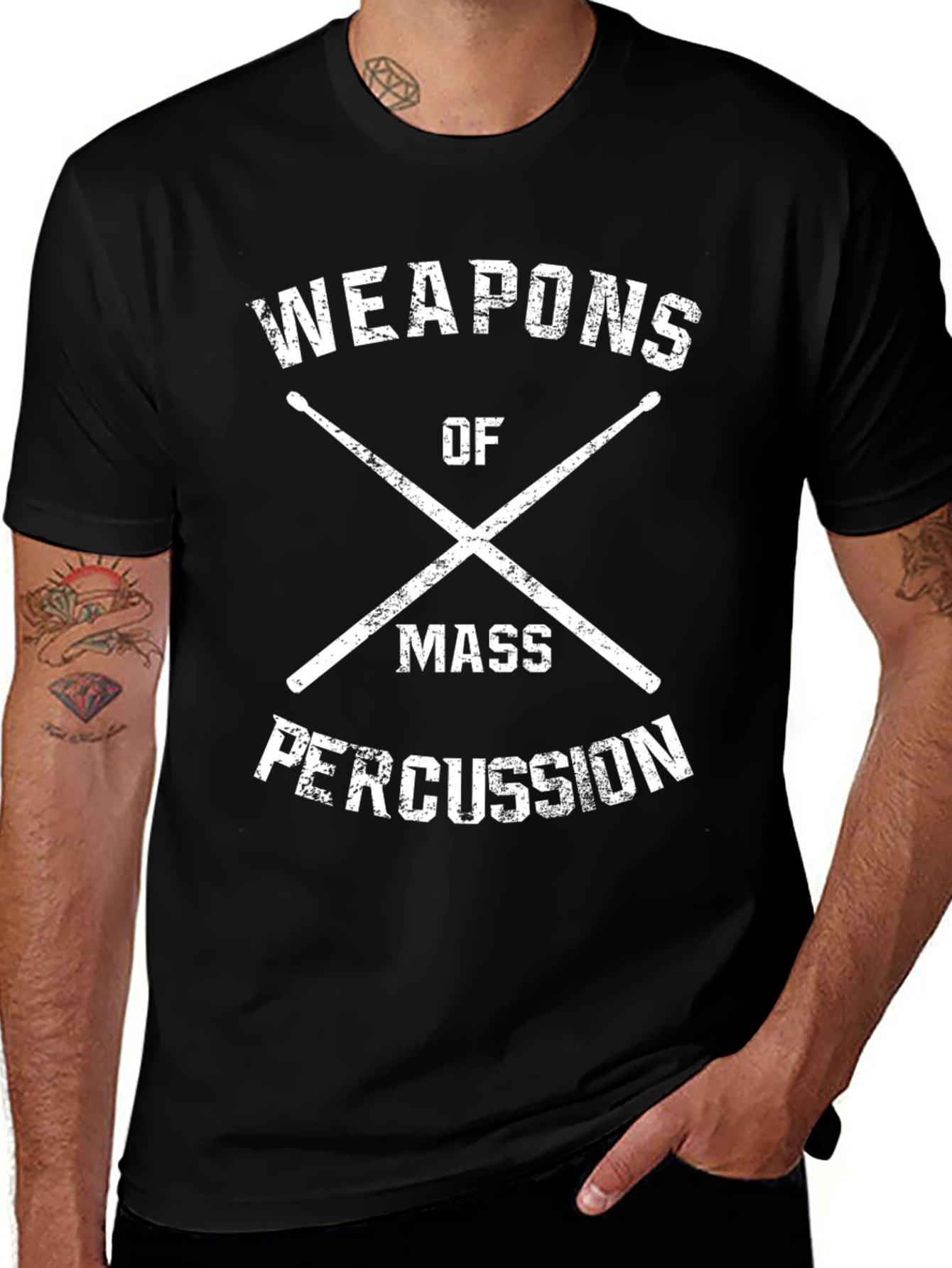 Weapons of Mass Percussion T-Shirt - Drummer Tee
