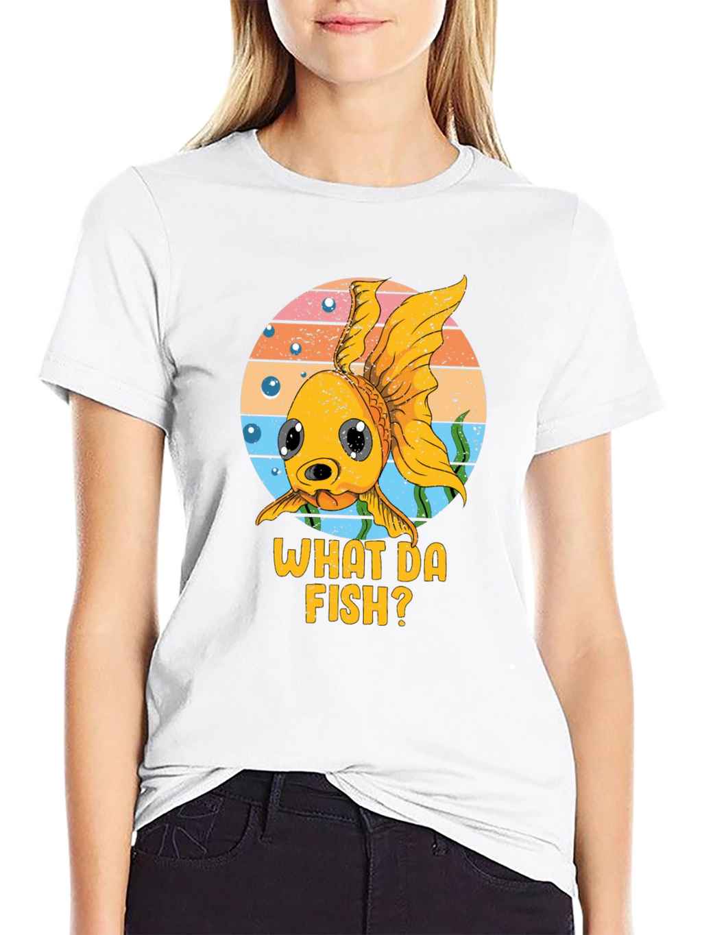 What Da Fish? Graphic T-Shirt - Black